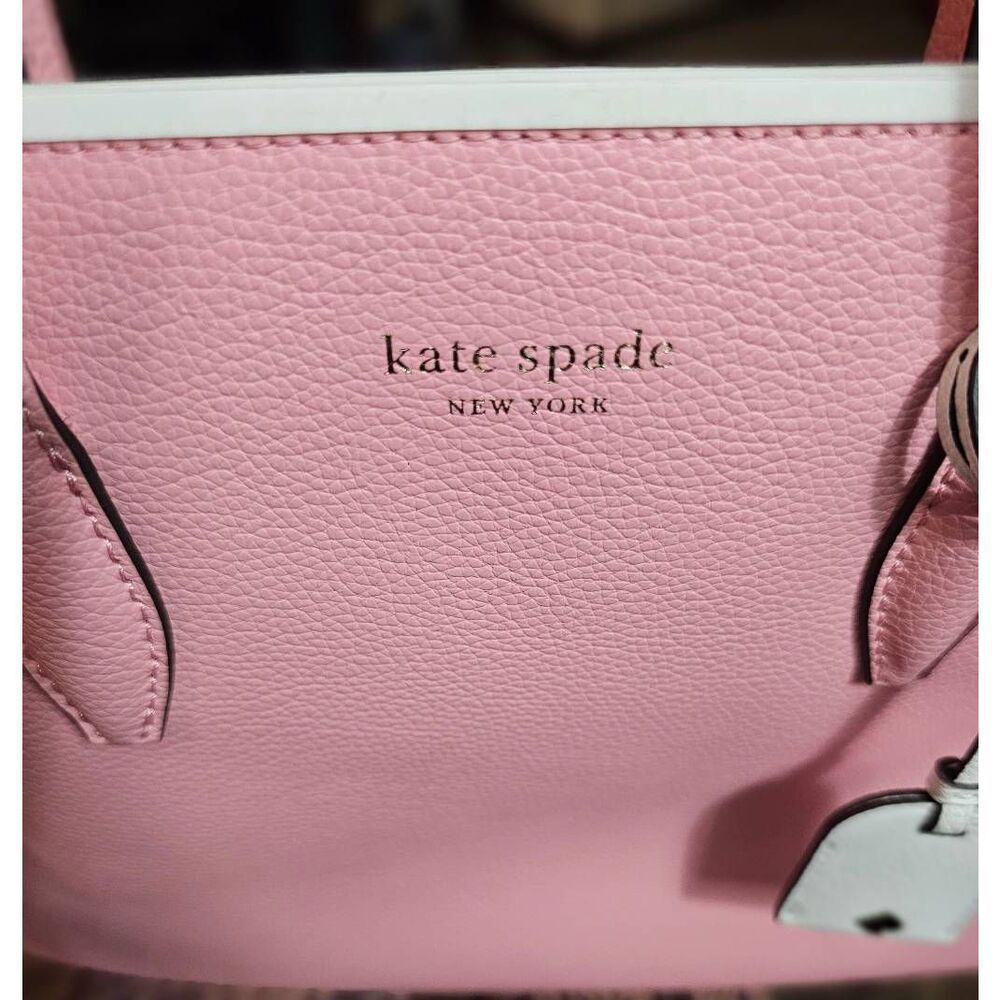 Kate Spade Leather Eva Purse Satchel AND Staci Large Slim Bifold Wallet PINK - Picture 5 of 16